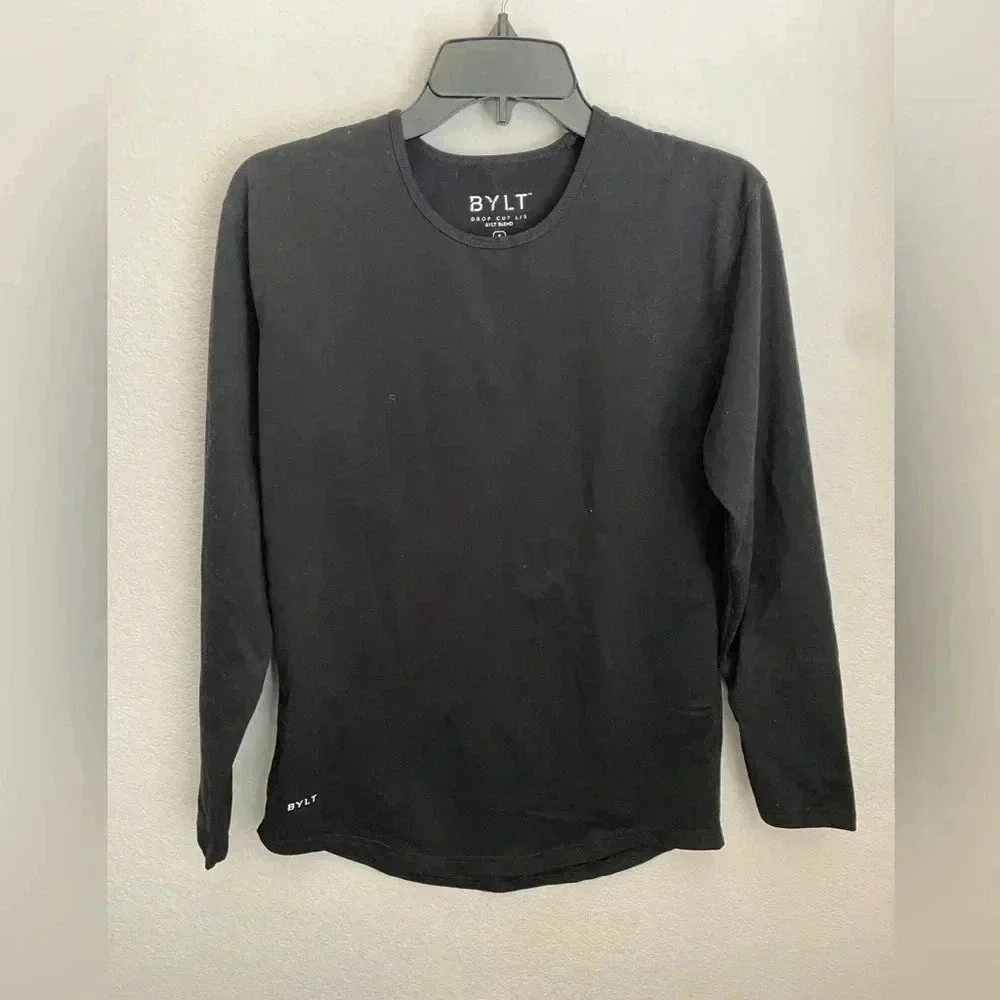 Bylt Drop Cut Long Sleeve Crew Neck Tshirt
